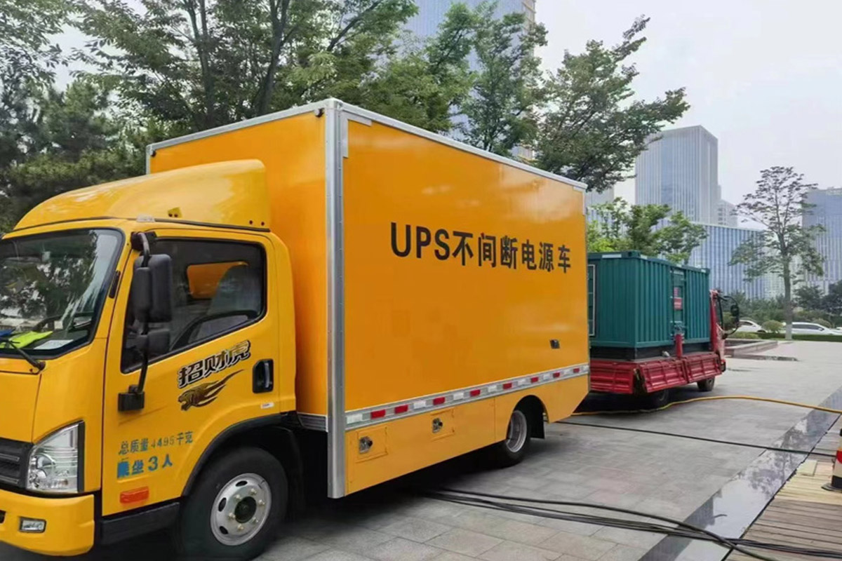 永寿发电机租赁施工现场
