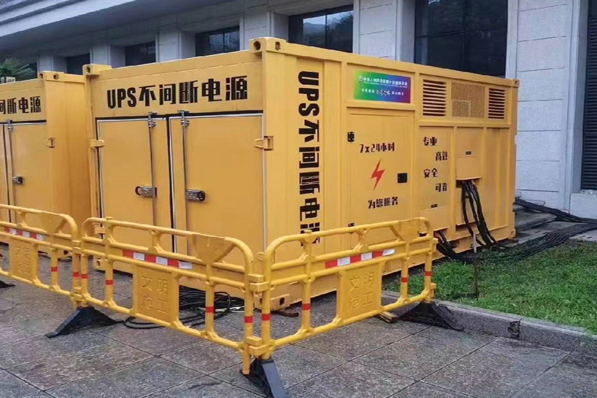 永寿发电机租赁施工现场