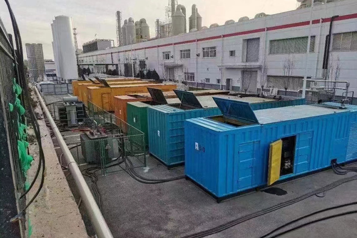 永寿发电机租赁施工现场